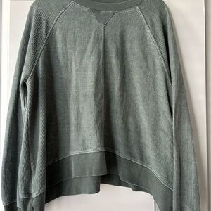Thread & Supply Ribbed Sage Sweater